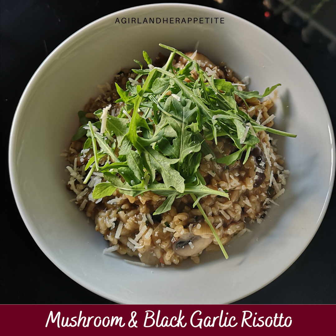 Mushroom & Black Garlic Risotto Recipe