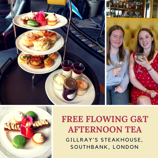 Free-flowing G&T Afternoon Tea! Gillray's Steakhouse: Southbank, London